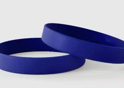 Plain Dark Blue Silicone Wristbands