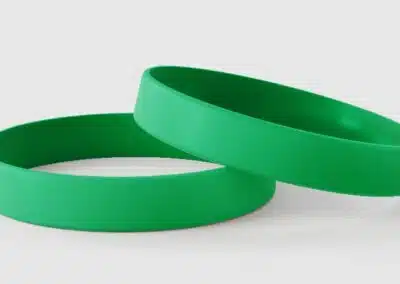 Plain Neon Green Silicone Wristbands