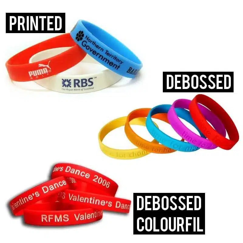 Types of Silicone Wristbands