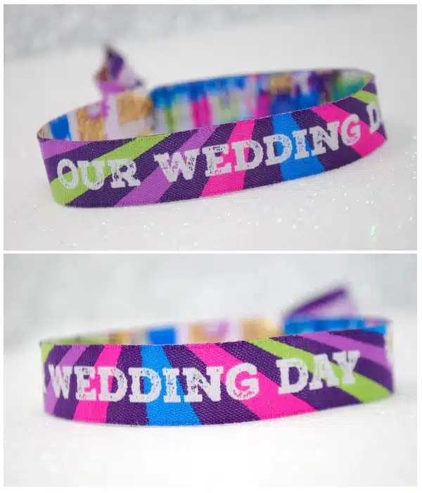 Wedding Wristbands Fabric design